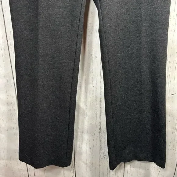 Chicos Regular Knit Womens Dark Grey Career Office Straight Leg Pants Size M - Picture 8 of 16